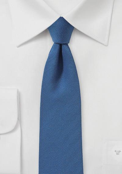 Cravate slim ultramarin, 7cm, Matase naturala--Cravate Online