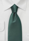 Cravate verde inchis simplu--Cravate Online