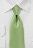Cravate verde monocromatic polifibra