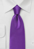 Cravate violet monocromatic polifibra italiana--Cravate Online
