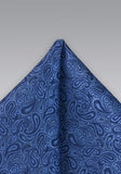 Batistă Paisley albastru regal
