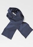 Esarfa bleumarin motiv floral--Cravate Online