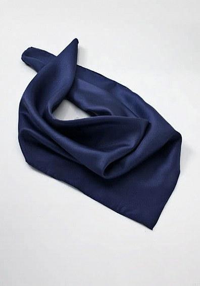Esarfa dama albastru închis 55X55 cm--Cravate Online