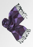 Esarfa in triunghiuri de violet--Cravate Online
