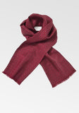 Esarfa model floral rosu grena inchis--Cravate Online