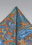 Esarfa dama orange model paisley