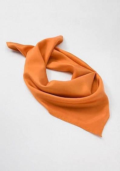 Eșarfe de mătase portocalie--Cravate Online