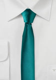 Cravata ingusta 4 cm albastru verde, turcoaz