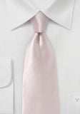 Cravată pentru bărbați mătase italiană roz monocrom