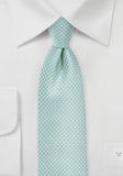 Cravată verde în mentă cu puncte fine - Cravatepedia
