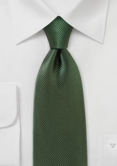 Cravate dungi verzi de măsline monocrome