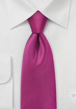 Cravată de afaceri simplu microfibră roz
