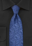 Cravată Paisleys albastru regal
