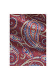 Eșarfă femei de modă motiv colorat paisley pe Bordeaux, 160 x 17 cm