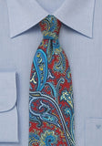 Cravate Motivul Paisley cravată roșu mediu