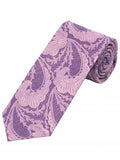 Cravată XXL Paisley motiv violet rose